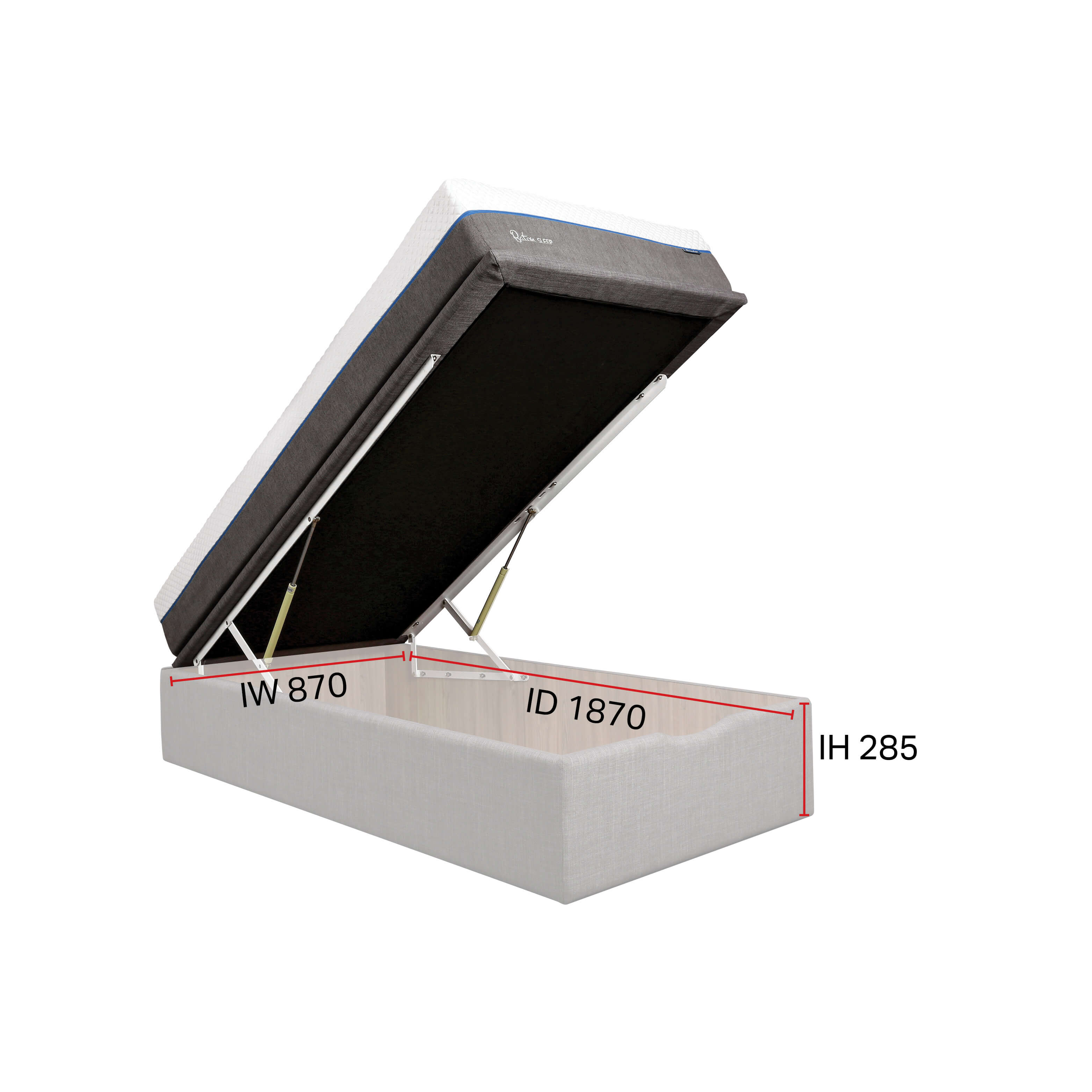 Ascot Bed Frame (Divan) - Single